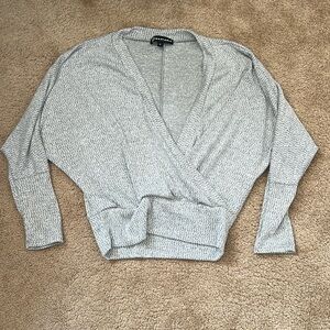 Wantable Dohlman sleeve deep V wrap top